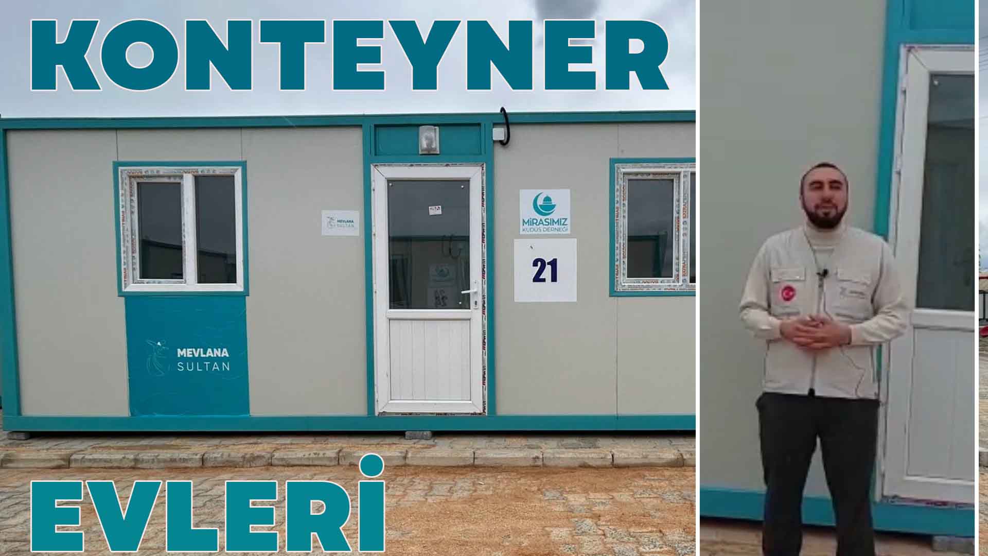 KONTEYNER EVLERİMİZİ KURDUK(Hatay-Kırıkhan)