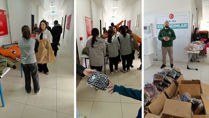 GÖLKÖY'DE ÇOCUKLAR KIŞA ISINDI